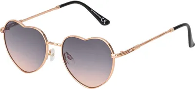 Produktbild von Damen Sonnenbrille Herz Form Designer 80er Modern Urlaub Sommer Strand 30497 Blau-Rosa