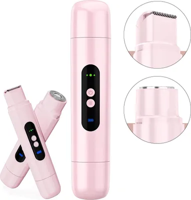 Produktbild von Elektrischer Körperrasierer Damen & Herren, 2-in-1 Dual Head, elektrisch, USB-Aufladung, IPX7 wasserdicht,für Gesicht,Körper & Bikini