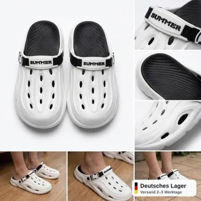 Produktbild von Xani Ultra Comfort Clogs EVA Hausschuhe Gartenschuhe Uni - Weiß, Gr. 37