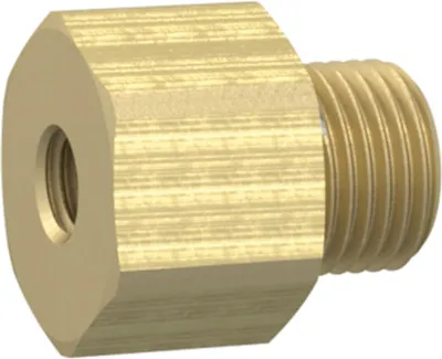 Produktbild von Riegler Reduziernippel lang, M5 a., M5 i., SW 7, Messing