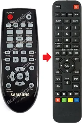 Produktbild von Ersatz Fernbedienung für Samsung AK59-00084V / DVD-D530 / DVD-C550