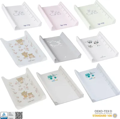Produktbild von Tega Baby ® Prebaľovacia podložka 50 x 70 cm Prebaľovacia podložka pre bábätká s mäkkou výplňou, motív: zajačik - biela
