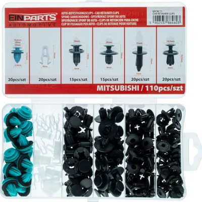 Immagine prodotto di Perni e clip specifici per Mitsubishi, set da 110