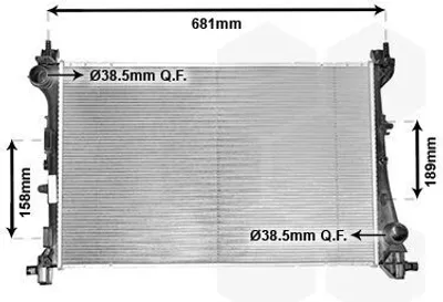 Produktbild von VAN WEZEL 17002420 Kühler Wasserkühler Motorkühler für FIAT 500L (351, 352)