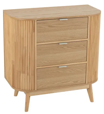 Produktbild von Kommode aus Holz mit 3 Schubladen