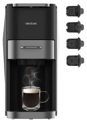 Image de Machine à café à capsules Cecotec Compacta FreeStyle Compact Dark Roast. 4-en-1, 1200 W, 20 bars, compatible avec le café moulu, compatible avec Dolce Gusto