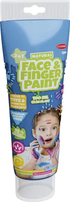 Zdjęcie produktu dla Natural Face & Finger Paint 38579, Niebieski, Nietoksyczne, Zmywalny, 100 ml