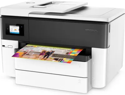 Zdjęcie produktu dla HP OfficeJet Pro 7740 Bezprzewodowe All-in-One W kolorze Drukarka, Drukowanie dwustronne; Kopiowanie, skanowanie, Termiczny druk atramentowy, Drukowanie w kolorze, 4800 x 1200 DPI, Kopiowanie w kolorze, Skanowanie w kolorze, A3