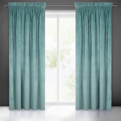 Produktbild von Eurofirany 315131, Durchscheinend, Blau, Einfarbig, Polyester, Aufhängungshaken, 290 g/m²