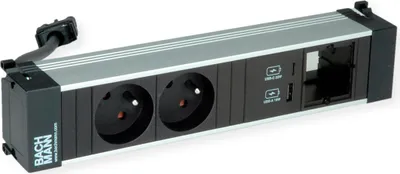 Produktbild von Bachmann Power Frame M 2Xute 1Xcm 1Xusb A/C 22W 0,2M Gst18