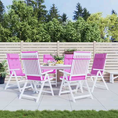 Produktbild von The Living Store Hochlehner-Auflagen 6 Stk. Rosa Oxford-Gewebe
