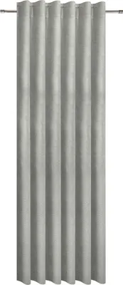 Produktbild von Gerster Verdeckte Schlaufe mit Kräuselband B = 140 x H =235 cmBlickdicht Dekostoff Uni hellgrau