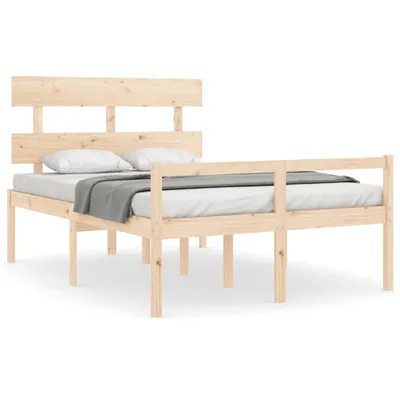 Produktbild von Seniorenbett mit Kopfteil 120x200 cm Massivholz