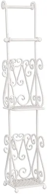 Immagine prodotto di Clayre & Eef Portarotolo 17x17x97 cm Bianco Ferro