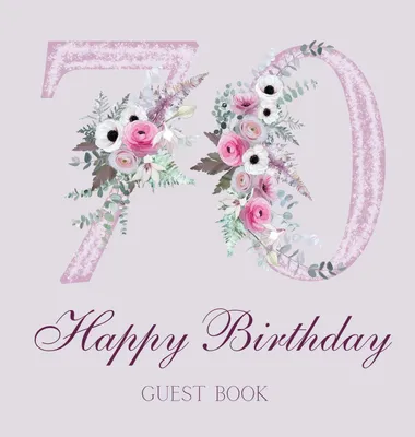 Produktbild von Happy 70th birthday guest book (hardback)