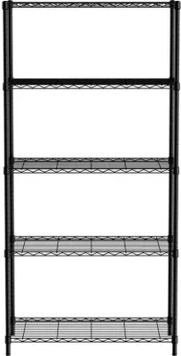 Image de HENDI Rayonnage de stockage avec 5 étagères, chromé, 910x455x(H)1830mm