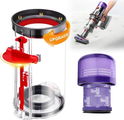 Produktbild von Verbesserter Staubbehälter für Dyson V11 V15 SV14 SV15 SV22 Staubsauger Großen Behälter, Ersatz Big Bin Assembley Teile-Nr.