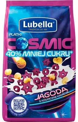 Produktbild von Lubella Cosmic Haferflocken mit Beeren & Weltraumsteinen 350 g