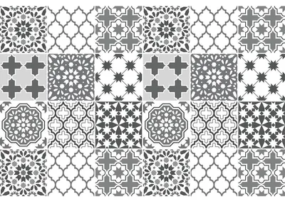 Obrázek produktu pro Samolepicí nálepky na obklady do kuchyně a koupelny – 24 nálepek Nadja Azulejo – 24 nálepek o rozměrech 10 x 10 cm