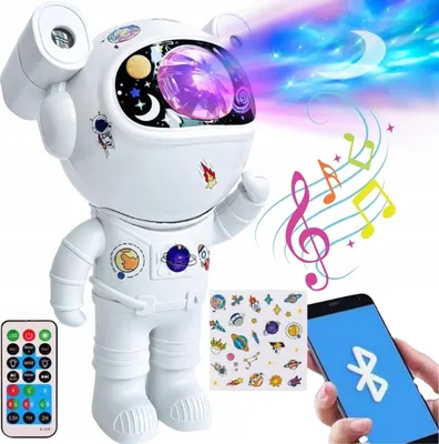 Obrázok produktu pre Astronautský Hviezdny Projektor - S Reproduktorom Bluetooth, Diaľkovým Ovládaním A Časovačom