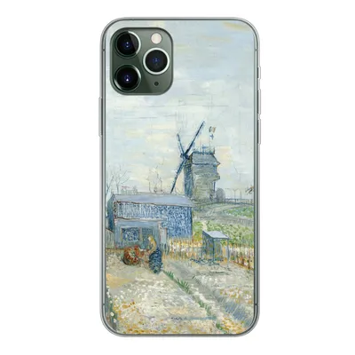 Produktbild von MuchoWow® Handyhülle Schutzhülle Hülle für iPhone 11 Pro Montmartre: Mühlen und Gärten - Vincent van Gogh Silikon Softcase Handy Hülle - Handy