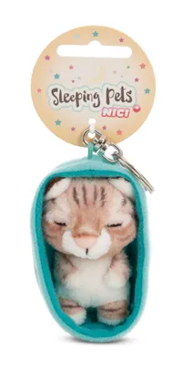 Produktbild von NICI Schlüsselanh.Sleeping pets katze braun 0