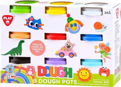 Immagine prodotto di Playgo Set da colorare 9 colori - 9x56g