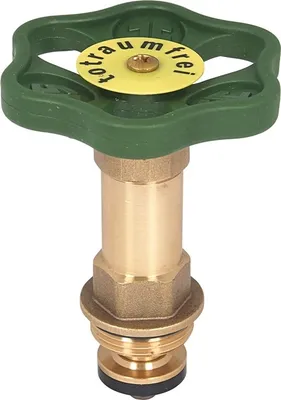 A close-up studio shot of a valve fitting.