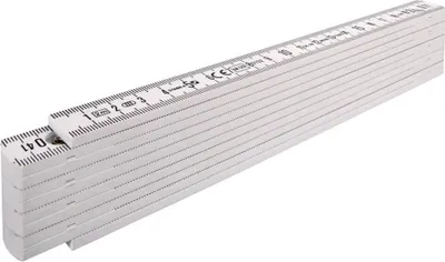 Produktbild von STABILA Zollstock Kunststoff weiß 200,0 cm