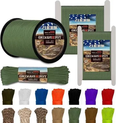 Obrázok produktu pre Záchranné lano 550 Paracord 76 m olivovo zelené