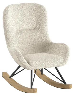 Produktbild von VIPACK - Kinder-Schaukelstuhl, Bezug Bouclé Beige