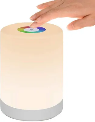 Obrázek produktu pro Azomor Stmívatelné LED noční světlo s dotykovým ovládáním a barevným náladovým osvětlením