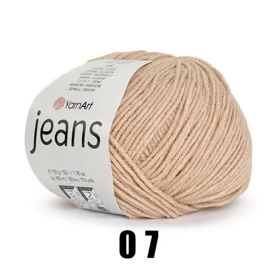 Produktbild von YarnArt Jeans (50g/160M) 07 kamelbraun