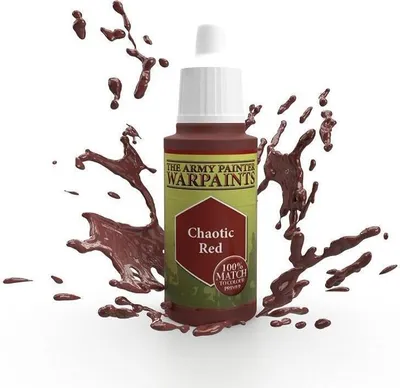 Image de Peinture acrylique Warpaints Chaotic Red pour figurines, hautement pigmentée