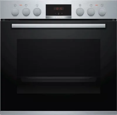 A front view of a Bosch oven.
