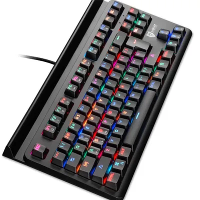 Produktbild von Liocat KX 375 CM Mechanische Gaming Tastatur, 1,8m kabelgebunden, USB, QWERTZ, RGB-Beleuchtung, schwarz