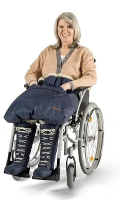 Immagine prodotto di Coperta in pelle di pecora corta "Sana" per sedia a rotelle