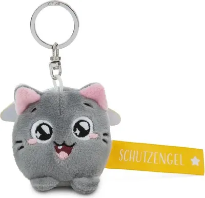 Produktbild von NICI Schlüsselanhänger Katze Schutzengel! gelb 5cm