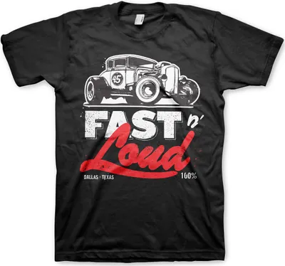 Produktbild von Fast N' Loud Hot Rod T-Shirt - XX-Large - Black