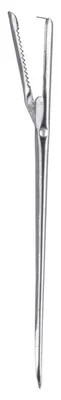 Spicknadel mit Klappe, Edelstahl, 19,5 x 1,2 x 0,8 cm