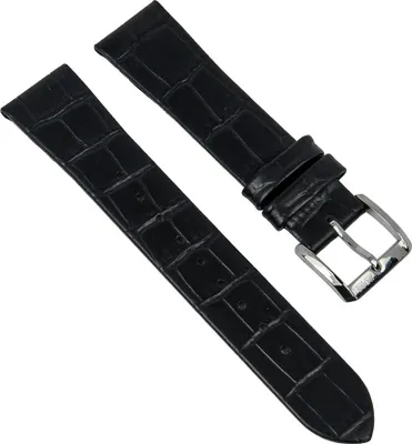 Produktbild von Hugo Boss Uhrenarmband Damen Leder schwarz 18mm 28339S
