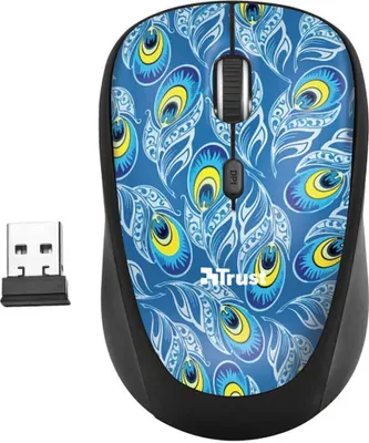 Immagine prodotto di Trust Yvi Mouse ottico senza fili RF ambidestro da 1600 DPI