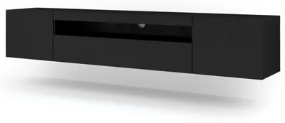 Zdjęcie produktu dla Homlando szafka RTV Aura 200 cm czarny mat