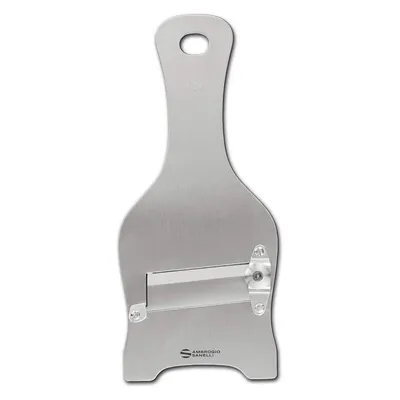 Produktbild von Ambrogio Sanelli - Trüffelhobel aus Edelstahl - Glatte Klinge mit 0,2 bis 3 mm Regler und 23 cm Griff