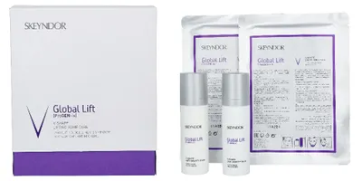 Produktbild von Für Hals, Kinn und Nacken/V-Shape Anti Gravity Serum 30ml/V-Shape Anti Gravity Cream 30ml/V-Shape Contouring Mask 2 Pcs Skeyndor Global Lift V-Shape Lifting Home Care Set