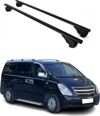 Produktbild von Dachträger Grundtäger für Hyundai H-1 Travel Starex 2007-2025 75kg Schwarz 2x