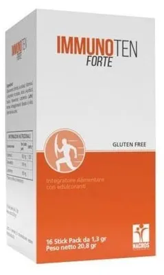 Imagen del producto de IMMUNOTEN FORTE, 16 sobres individuales, cada uno con 1,3 gramos