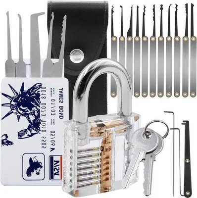 Produktbild von Famanu Lockpick Set 21-teilig - Multifunktionale Trainingswerkzeuge für Anfänger