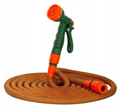 RAMP Gartenschlauch dehnbar 5-20 m mit 7-fach Spritzpistole