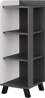 Produktbild von Midischrank Vicco Karen Anthrazit/Weiß 30 x 90 cm mit 4 Ablagen, Model 54656
